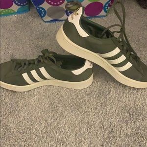 Army green SUPERSTAR adidas sneakers